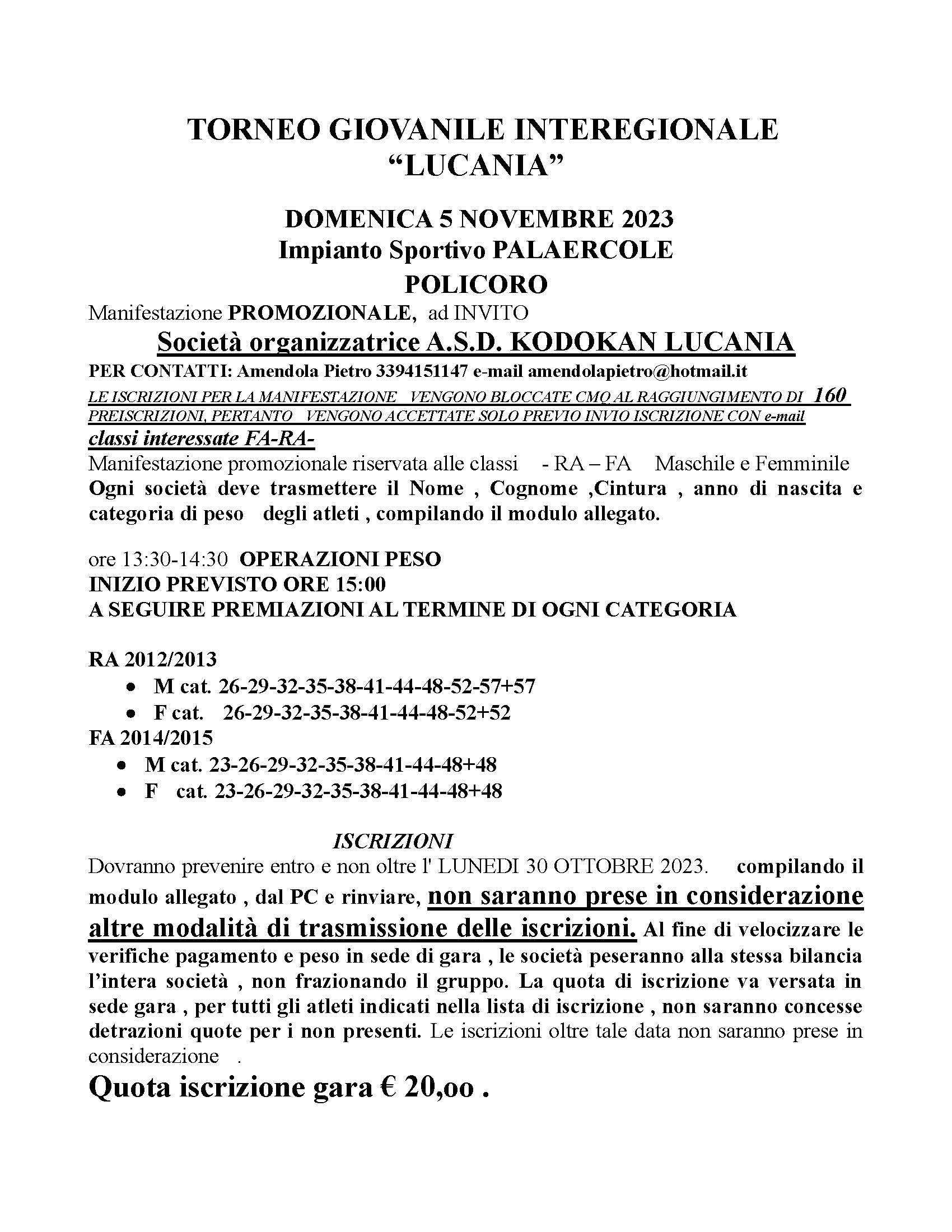 POLICORO giovani 2023