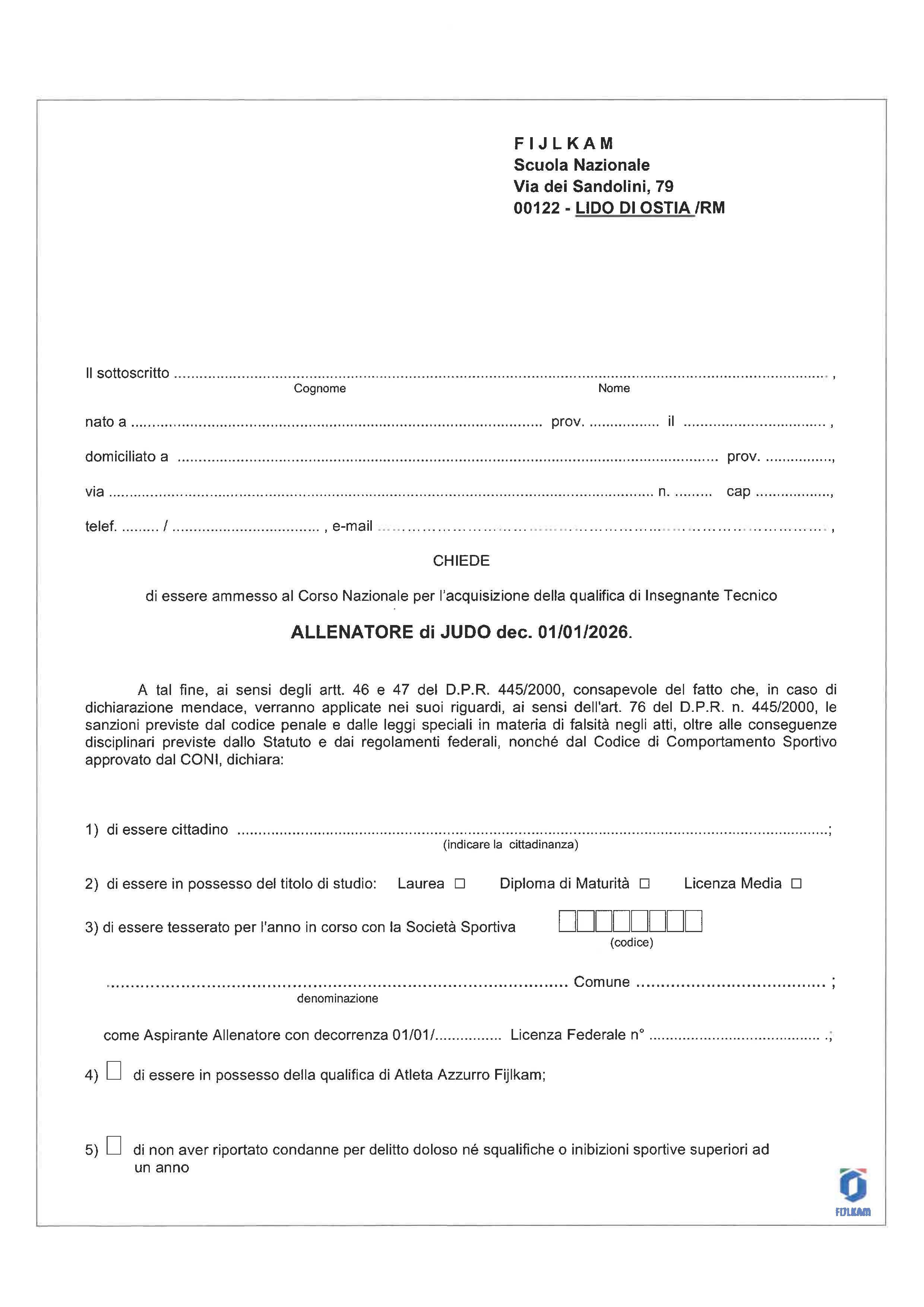 bando allenatore judo 2025 Pagina 4