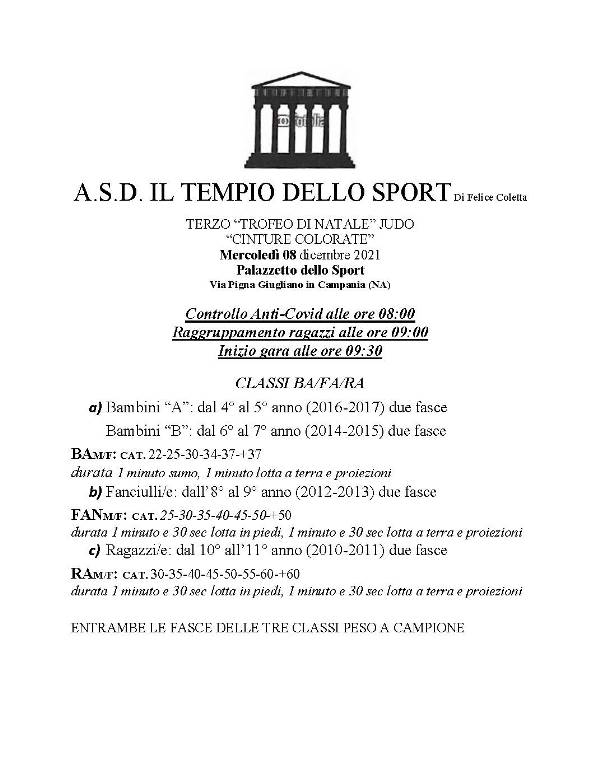 REGOLAMENTO GARA Pagina 1