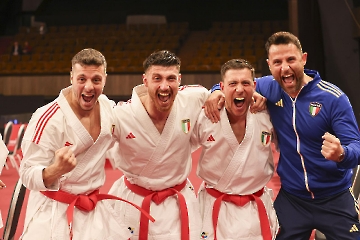 Campioni d’Europa… di nuovo! L’Italia del kumite maschile conquista l’oro agli Europei di Karate 2025!