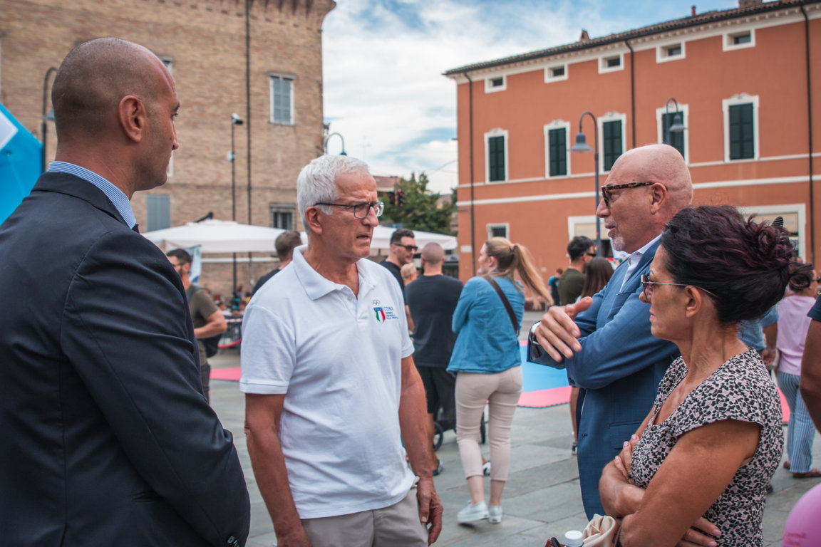 Fight Village 4 il delegato coni prof marco tosi brandi e il presidente Morsiani
