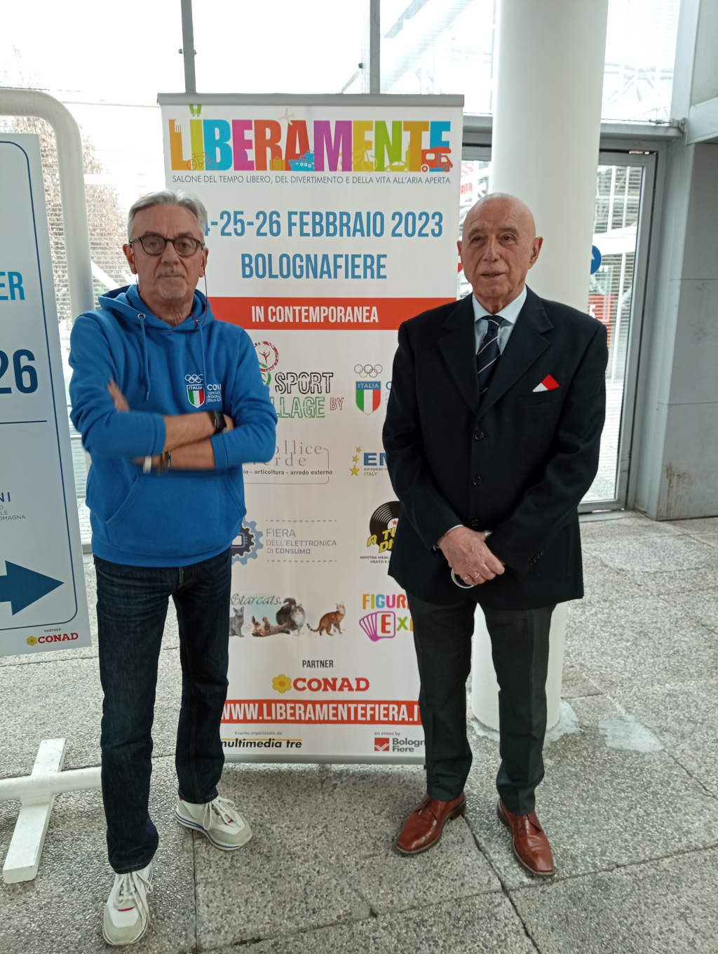 Dott. ANDREA DONDI (Presidente CONI EMILIA ROMAGNA) e l'ING. DOMENICO CARLINI (Presidente CRER FIJLKAM)