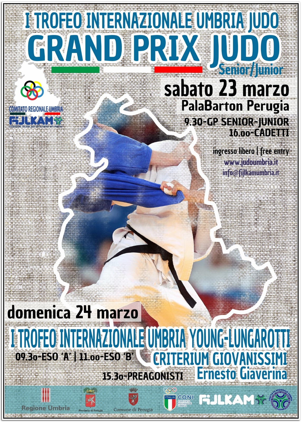 1° TROFEO INTERNAZIONALE UMBRIA JUDO - GP SE/JU