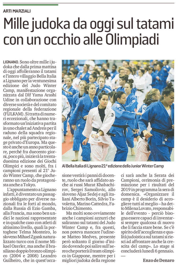 ARTICOLO APERTURA WINTER CAMP 2020