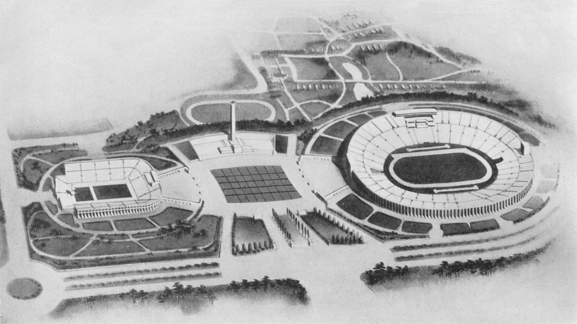 1. Tokyo 1940 Stadio Olimpico e Stadio del Nuoto