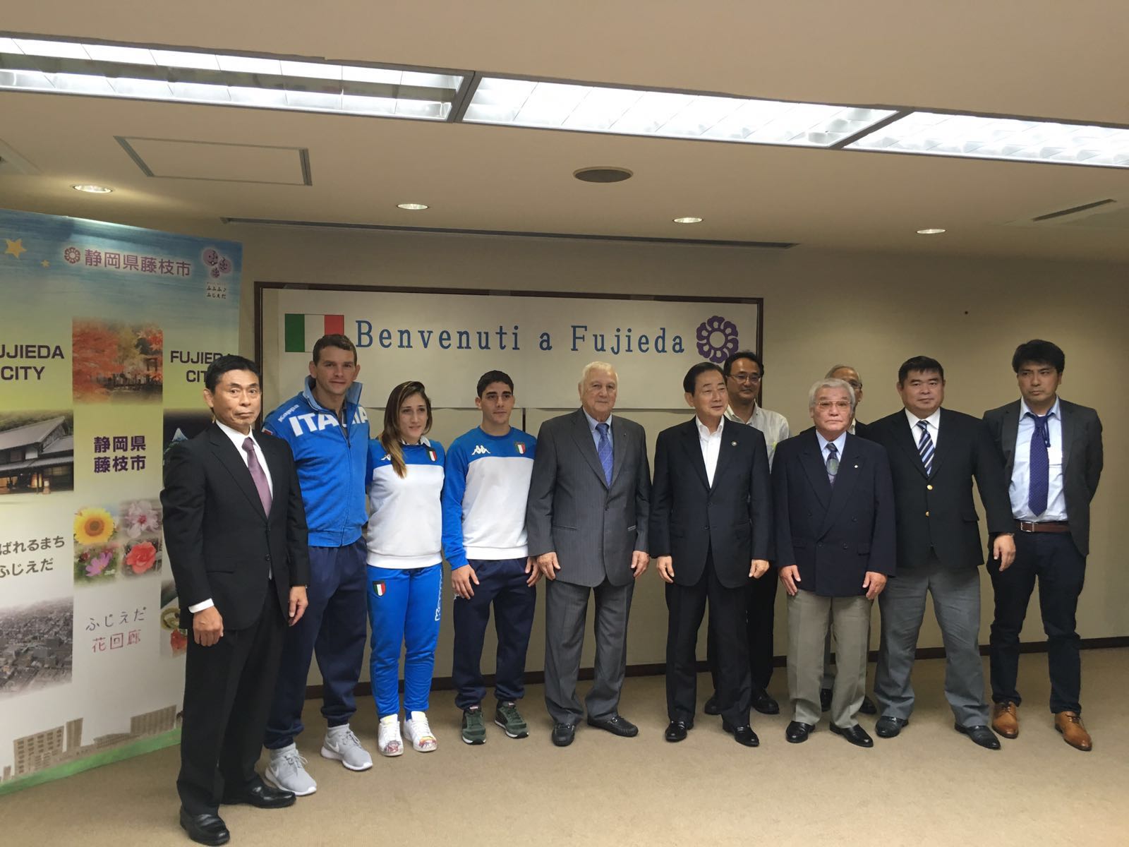 Il Progetto Tokio 2020 fa tappa a Fujieda, viaggio in Giappone per otto atleti 