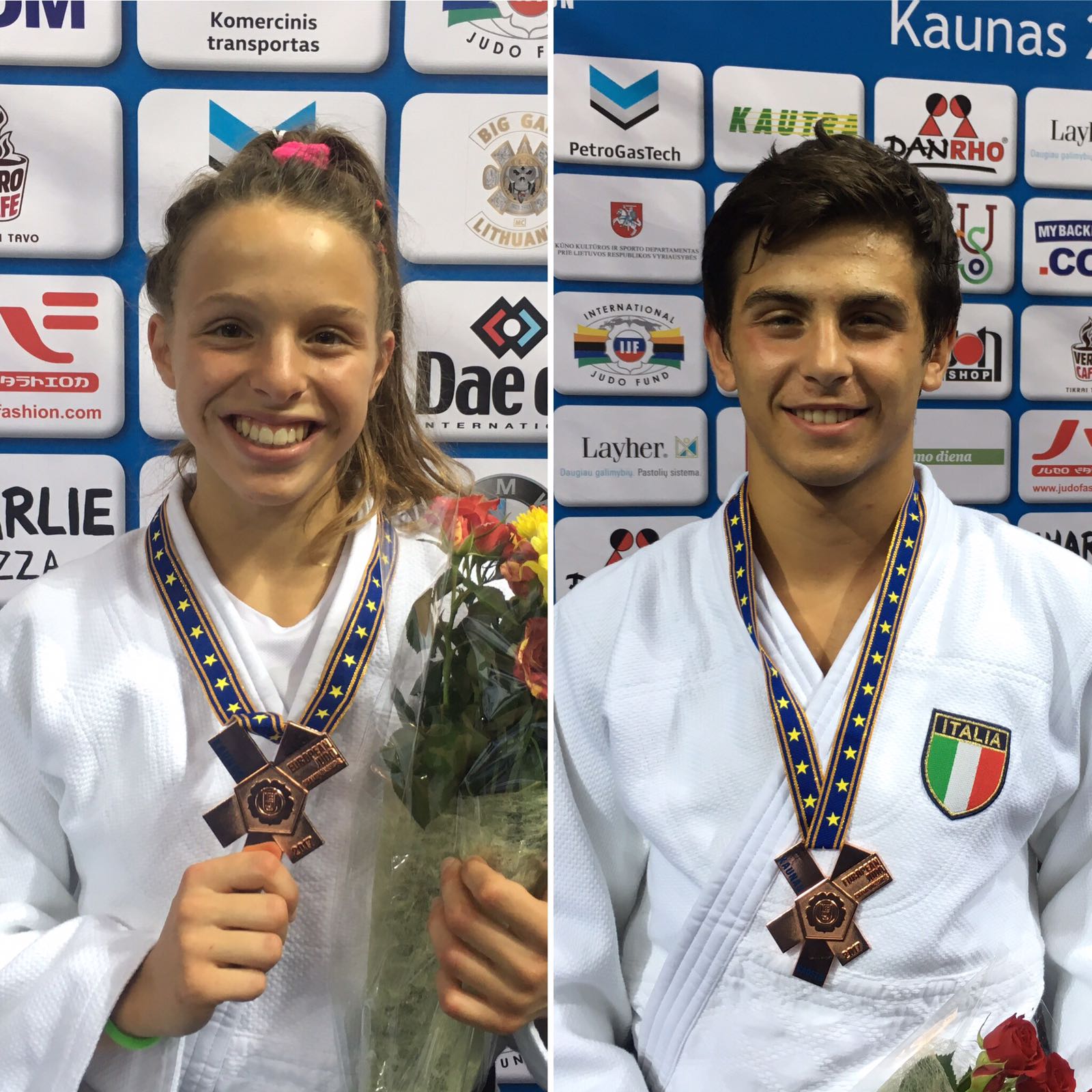 Bronzo di Chiara Palanca e Giovanni Zaraca agli Europei U18 a Kaunas 