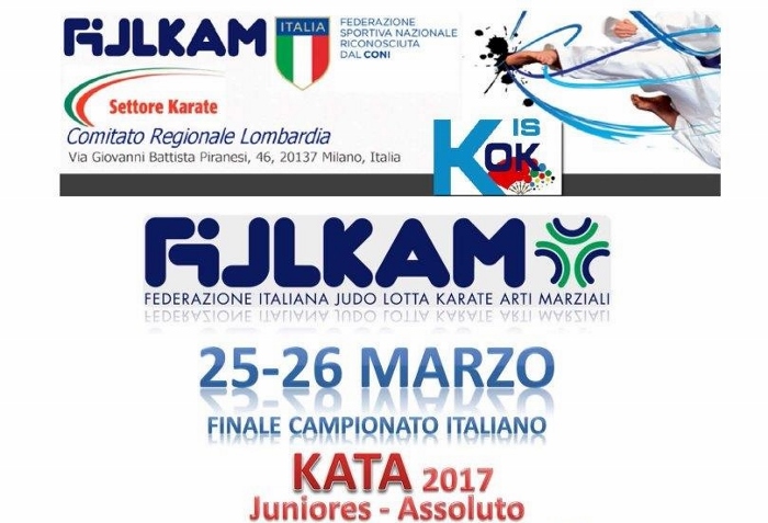 Kata - Campionato Italiano Juniores/Assoluto M/F 2017.
