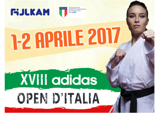 Tutto pronto per 18° Adidas Open d’Italia Karate.