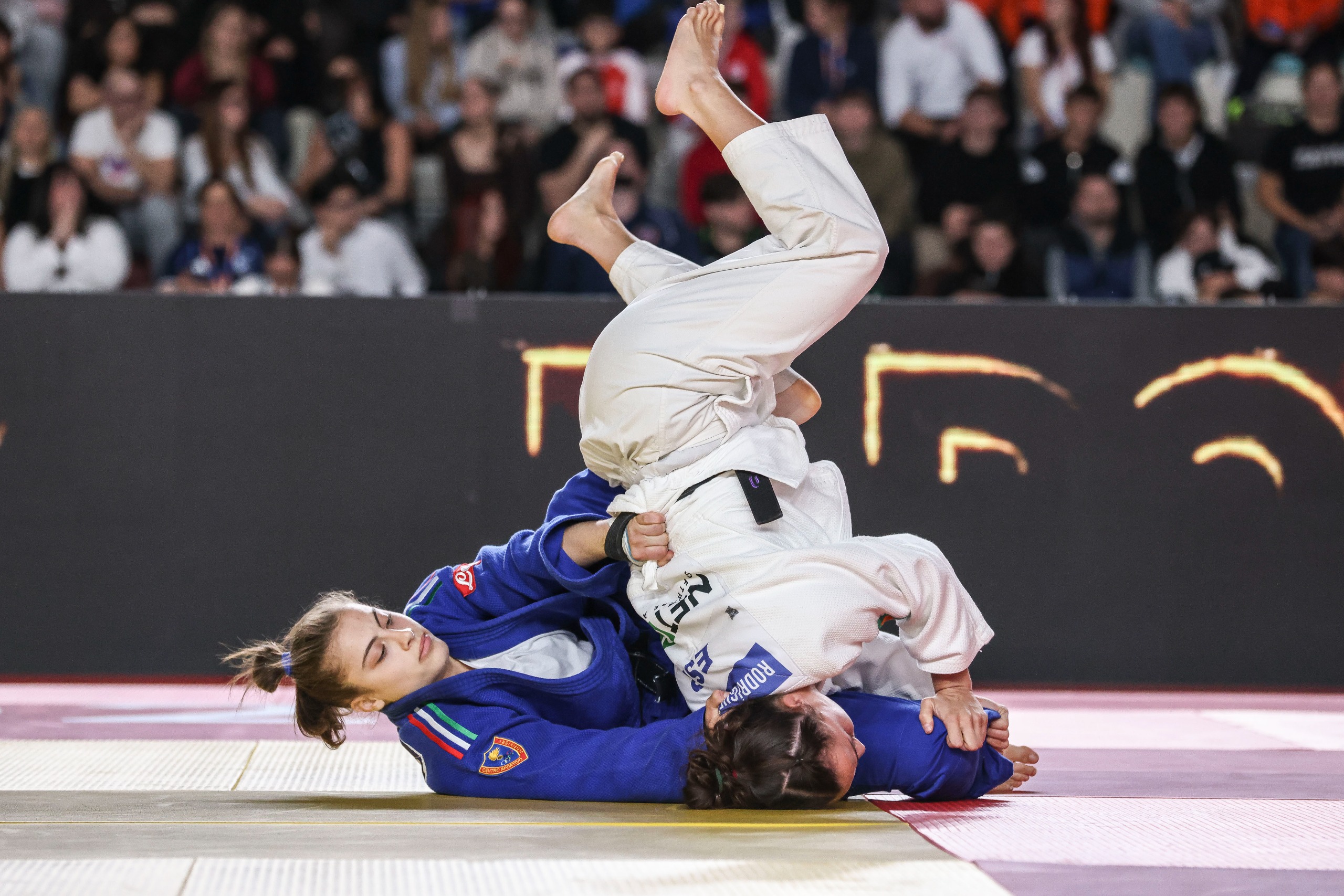 Michela Terranova in azione Europei U23 JUDO Napoli