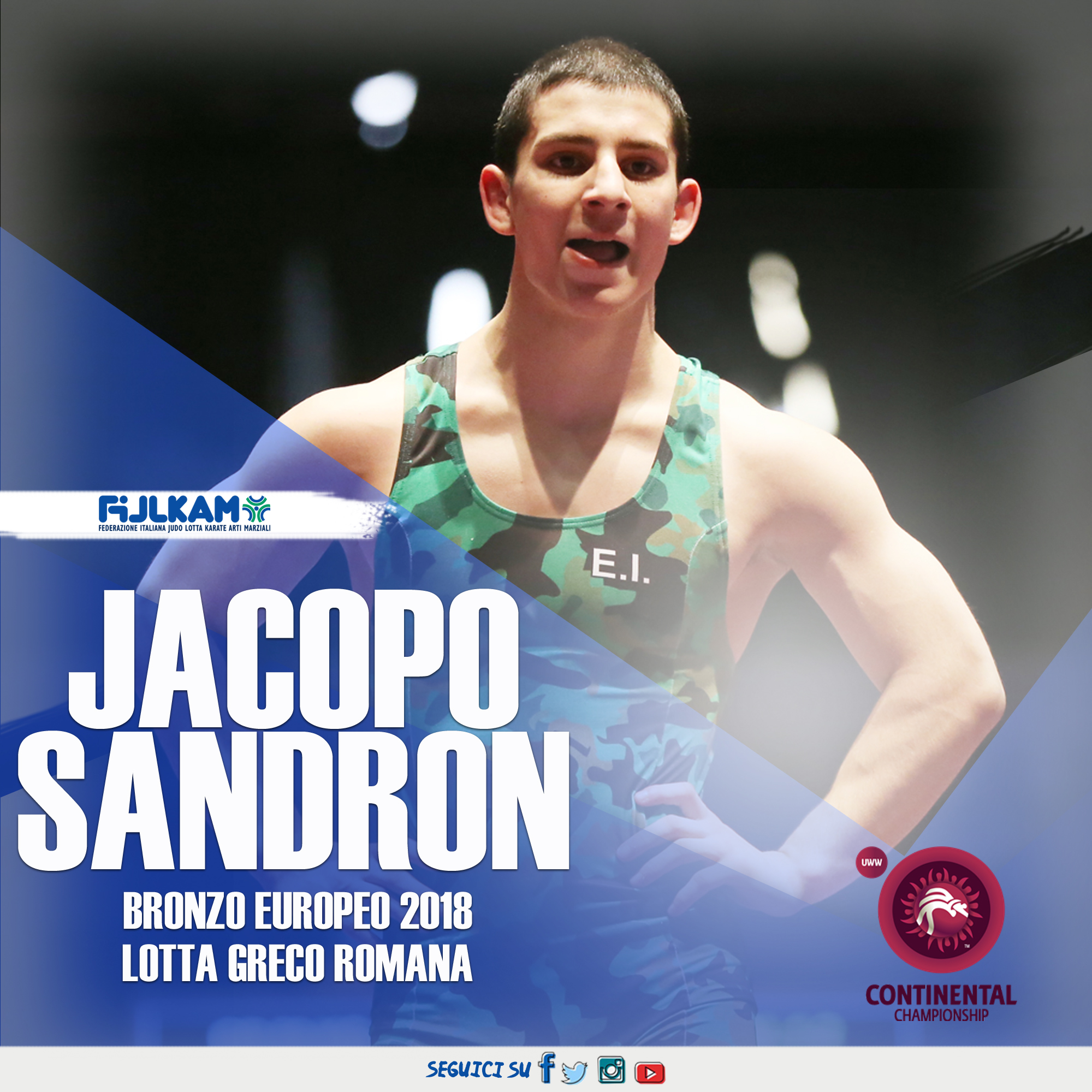 Live Europei: Sandron vince la medaglia di bronzo nella Greco Romana battendo il bielorusso Kazharski