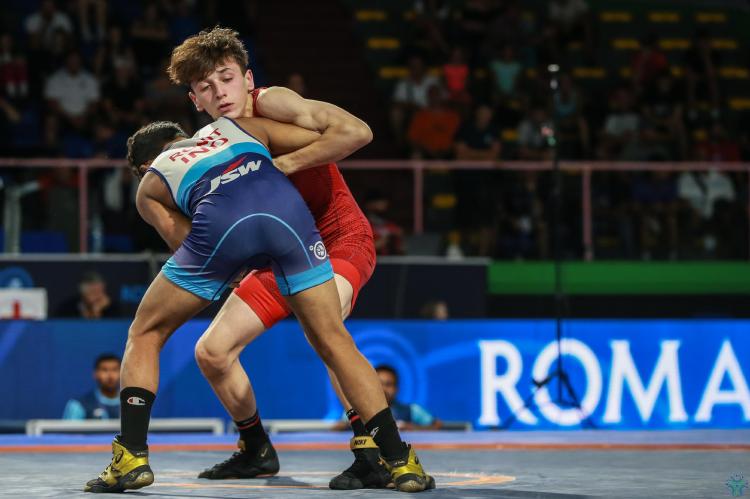 Gabriele Pucher in azione ai Mondiali U17 2022