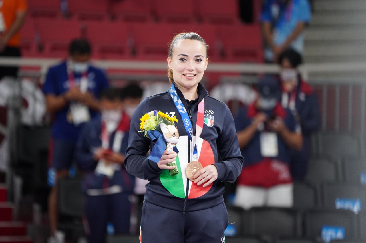 La prima medaglia olimpica della storia del karate italiano è di Viviana  Bottaro