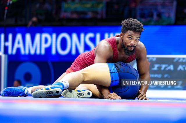 Chamizo in azione ai Mondiali 2022