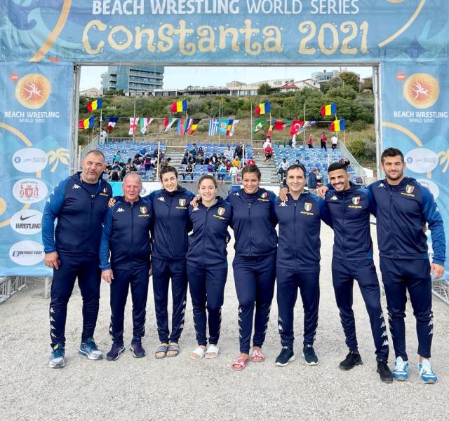 squadra beach wrestling a Constanta