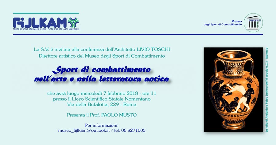 Al Liceo Scientifico Statale Nomentano la conferenza sugli Sport di combattimento nell’antichità