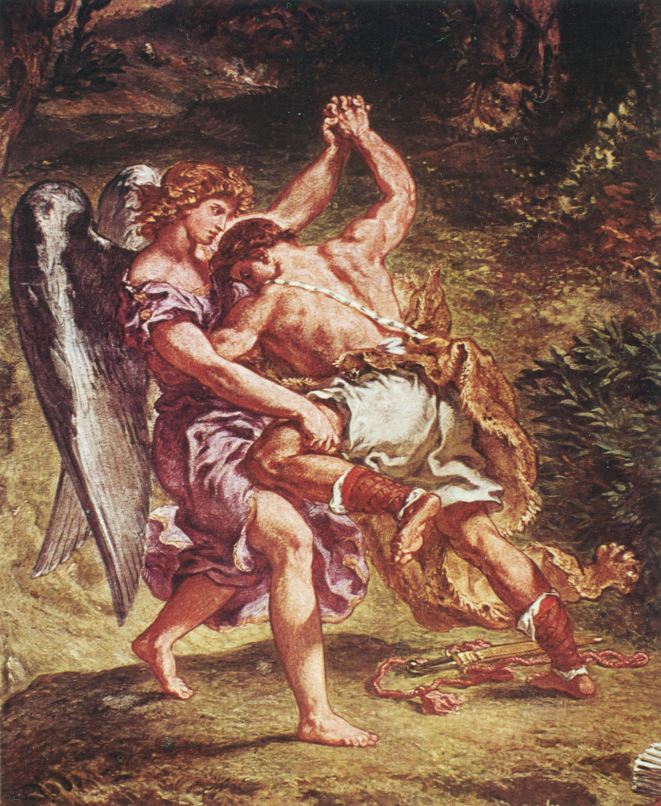 3. Giacobbe e langelo di Delacroix