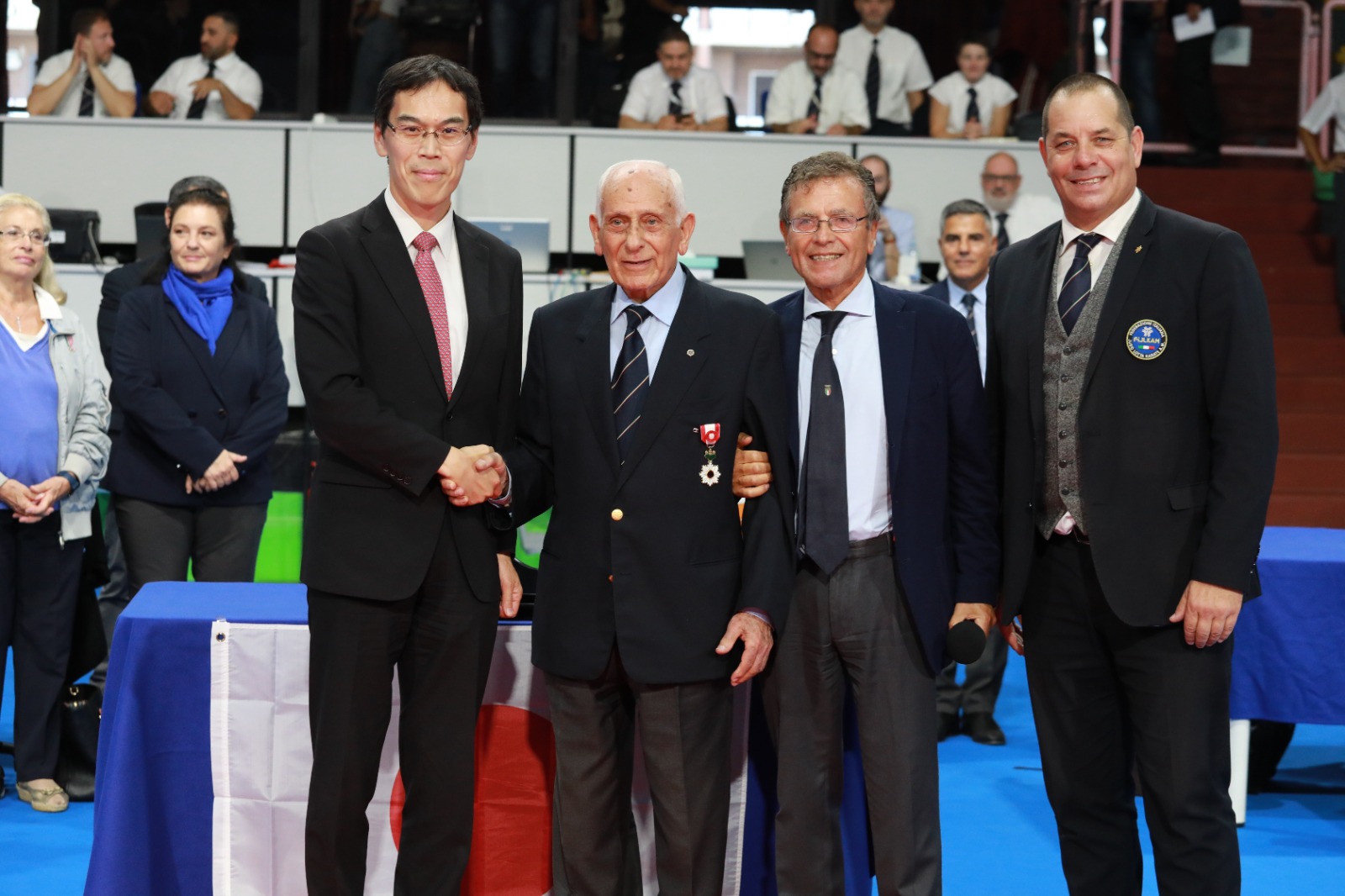 Pellicone, Benetello, Falcone e Tsukasa Hirota