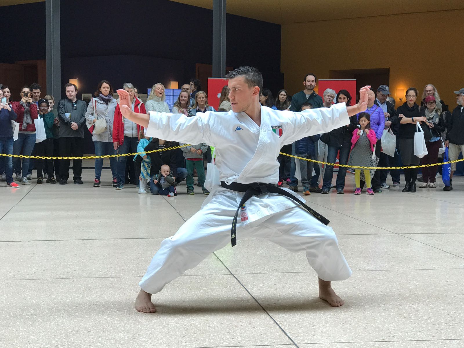 Il campione di Karate Mattia Busato ospite all'ambasciata italiana di Washington