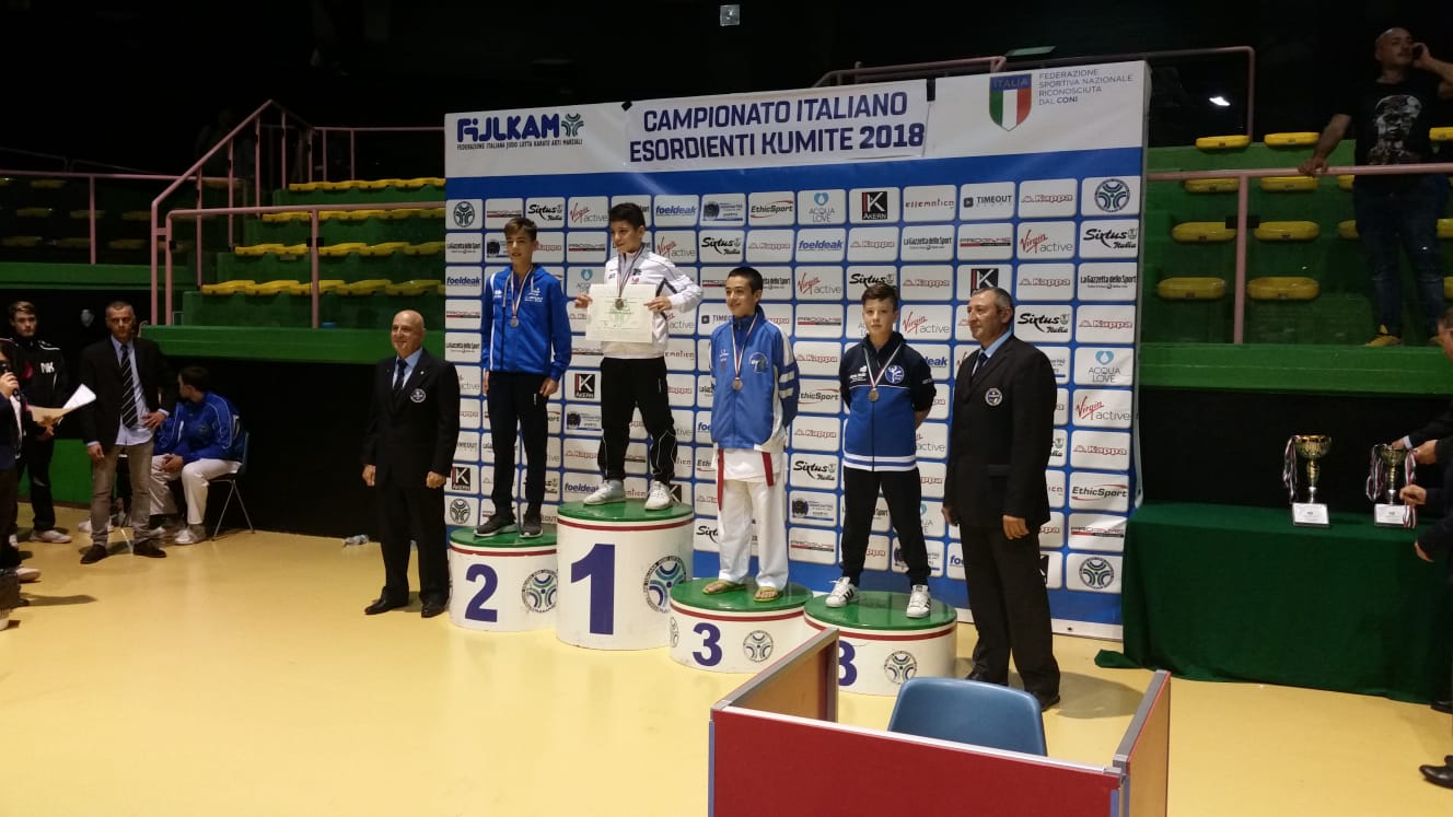 Campionati Italiani Esordienti kumite: assegnati otto tricolori nelle categorie maschili