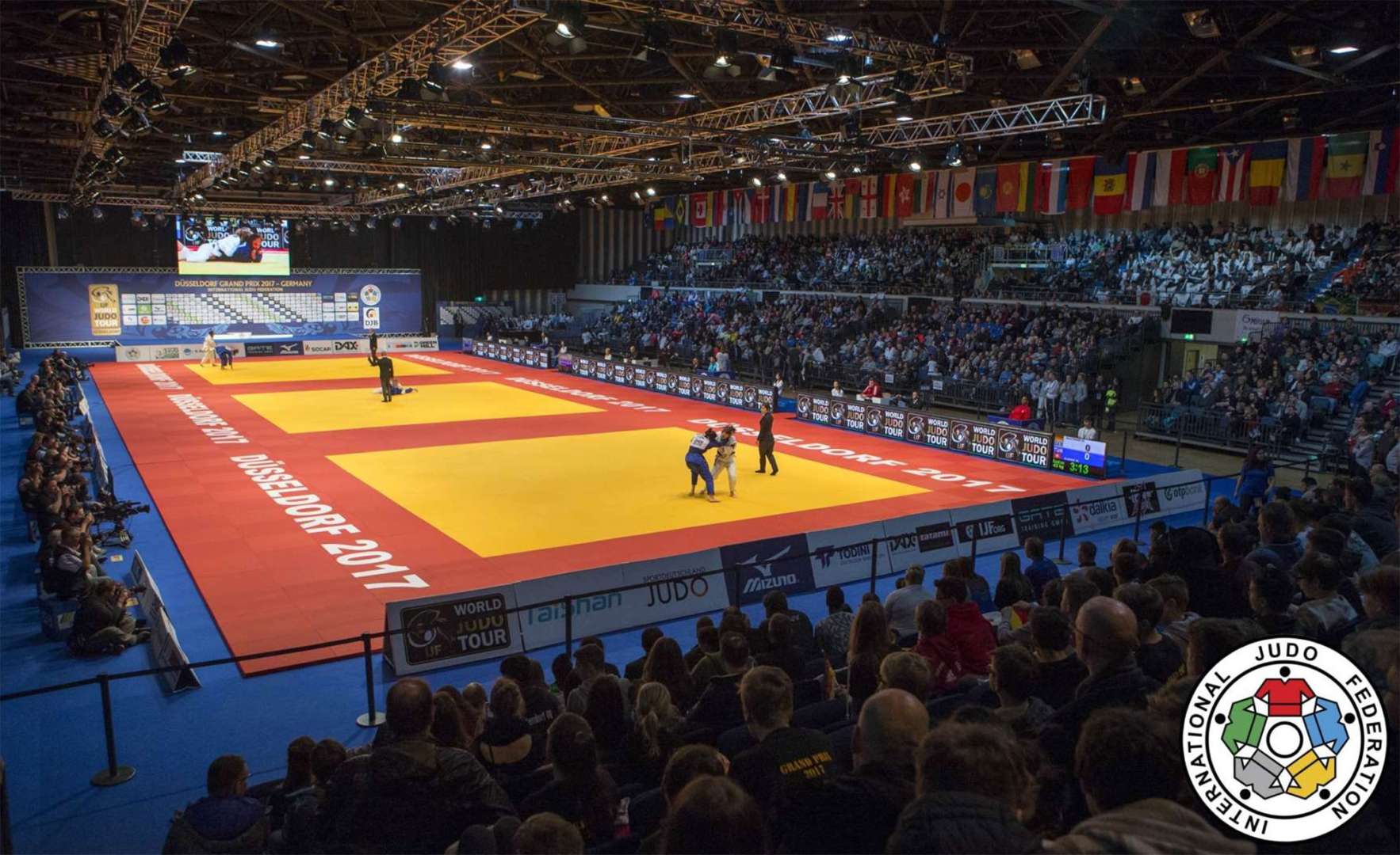 In 4 a Dusseldorf per il Grand Slam, 14 coppie di kata a Bruxelles, alla Zoppas Arena per il Grand Prix junior-senior