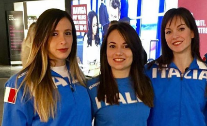 L’ Italia di kata a squadre femminile in finale alla WKF PL1 di Rotterdam