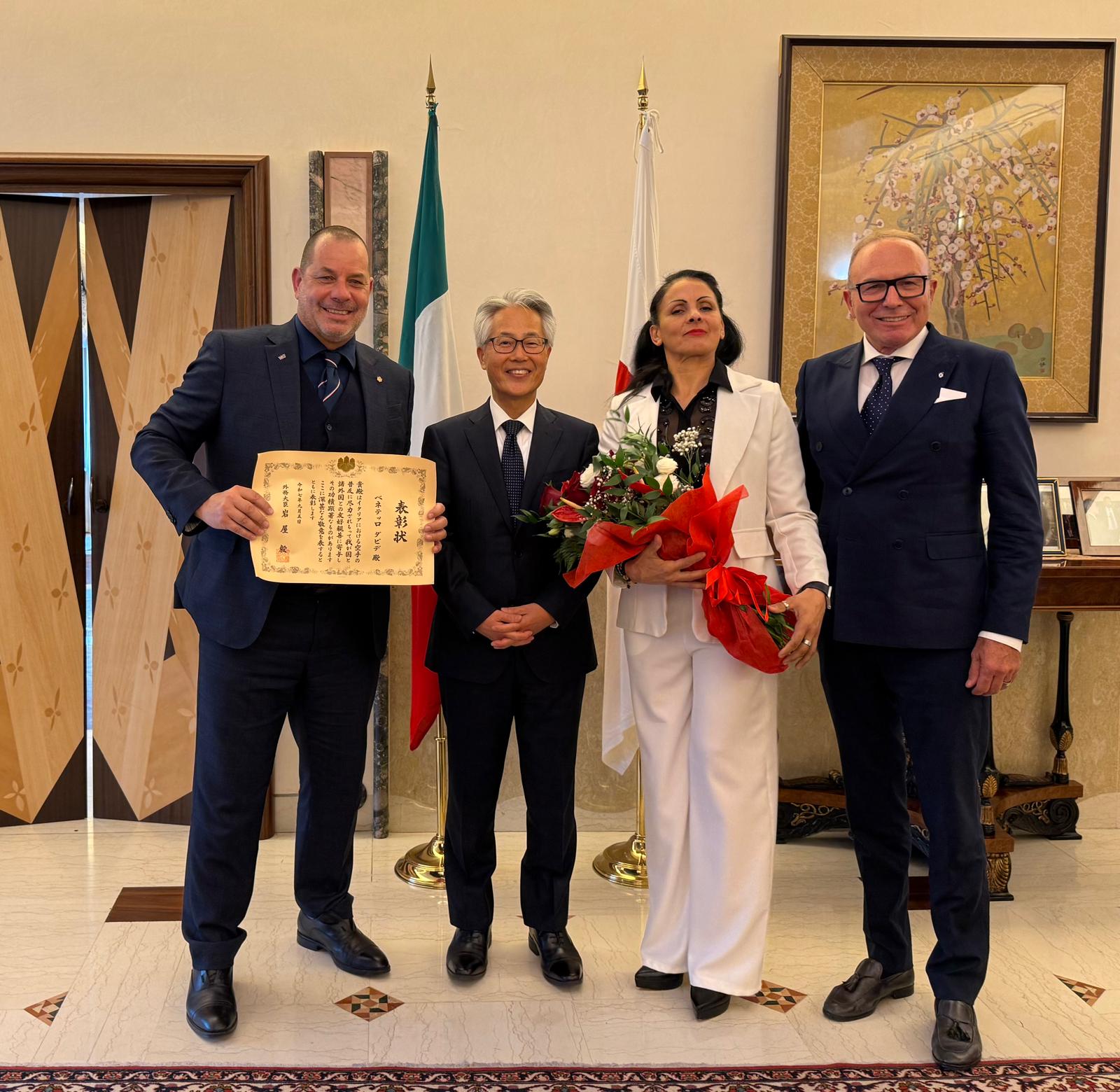 Benetello cerimonia ambasciata giappone 2025 1