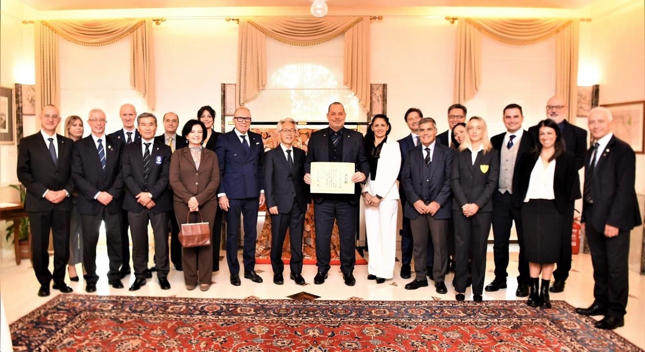 Benetello cerimonia ambasciata giappone 2025 2