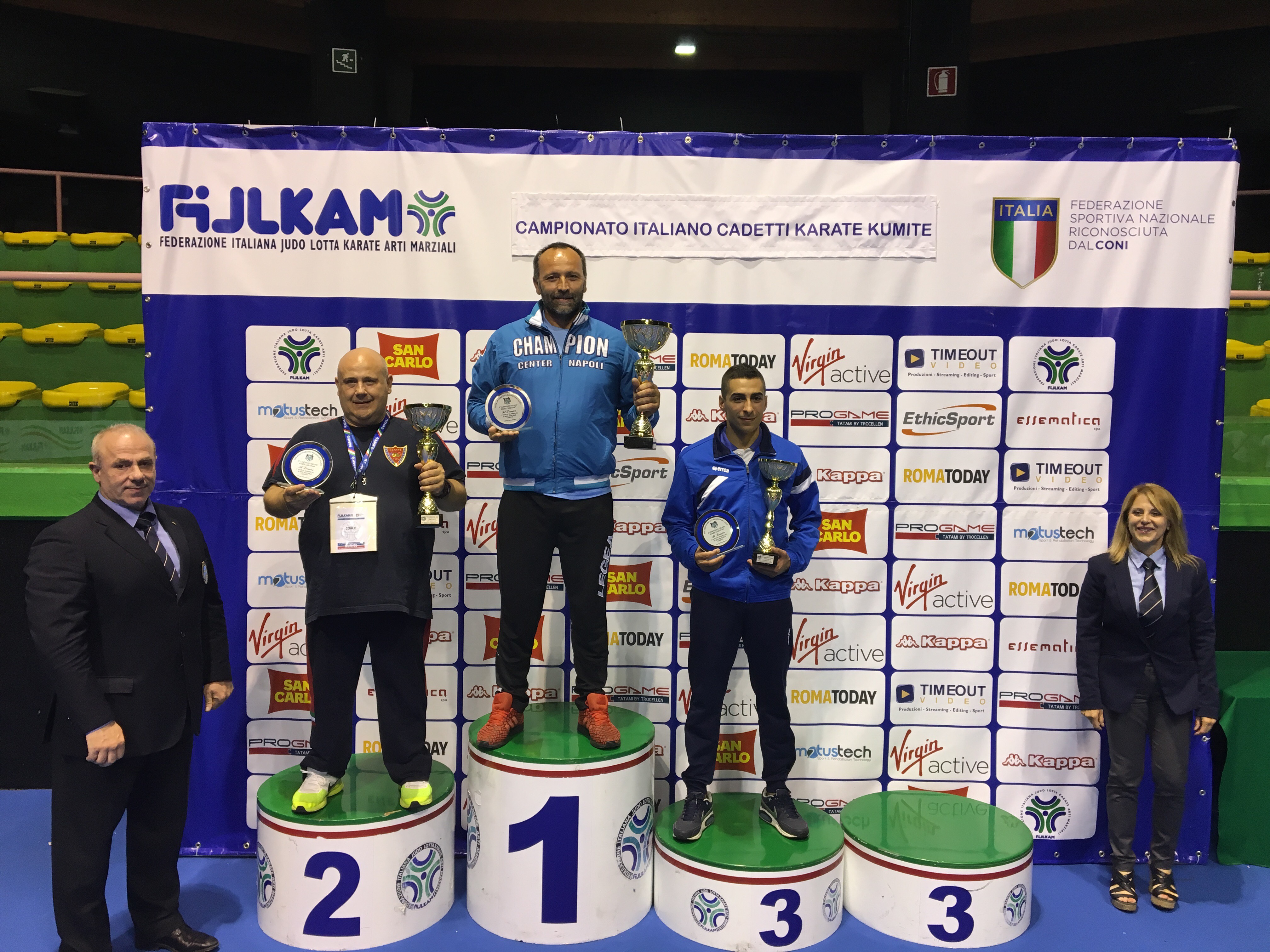 Assegnati sei titoli nazionali nel campionato italiano Cadetti di kumite maschile