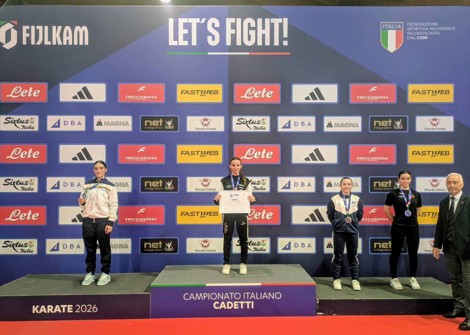 Podio Cadetti KATA M Tricolori 2026