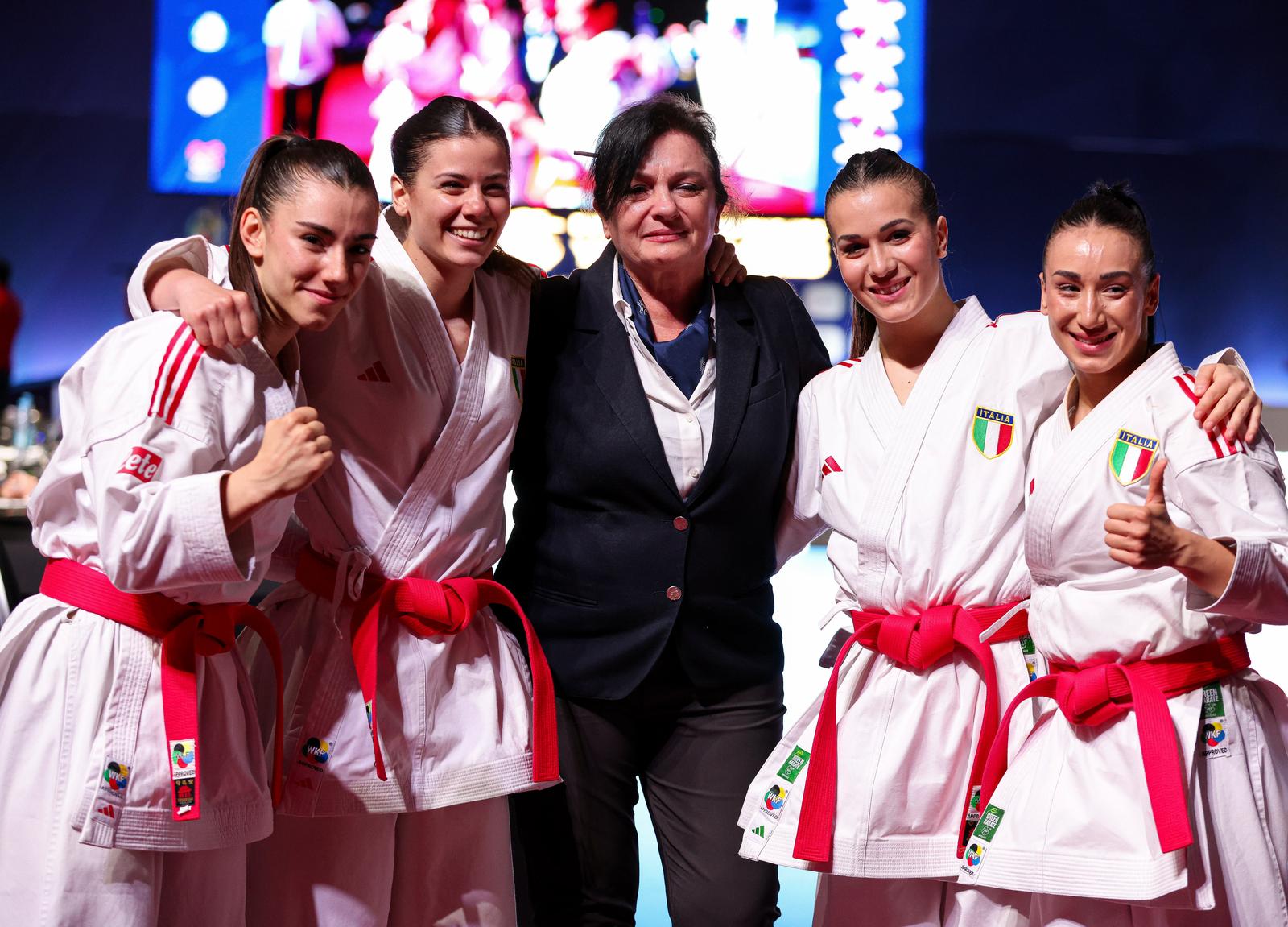 Squadra femminile kata bronzo Europei 2025