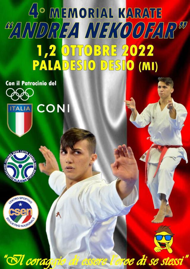 locandina Torneo Andrea Nekoofar 4° edizione