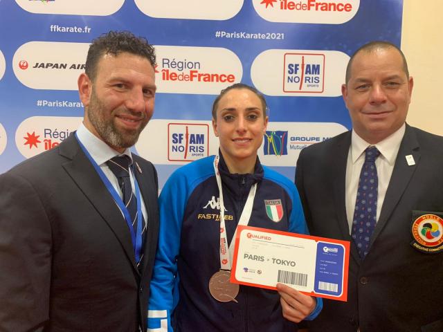 Silvia Semeraro, Savio Loria e Davide Benetello festeggiano la qualificazione a Tokyo 2020