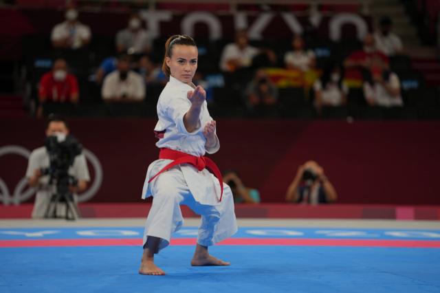 Viviana Bottaro in azione nella gara in cui ha conquistato il bronzo olimpico a Tokyo 2020