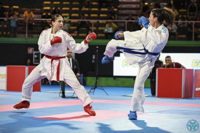 Ferracuti e Coppola Neri nella sfida degli Assoluti di karate 2023