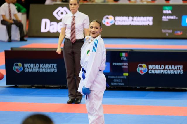 Erminia Perfetto ai Mondiali di karate 2023