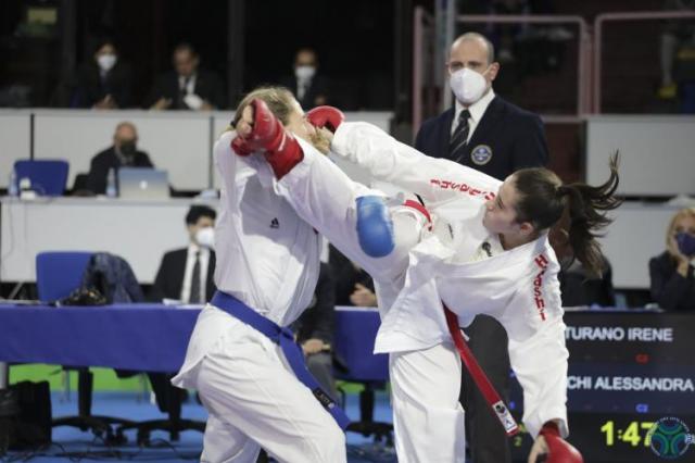 Un momento dei Campionati Italiani Juniores di kumite