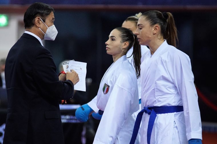 squadra kumite femminile Mondiali Dubai 2021