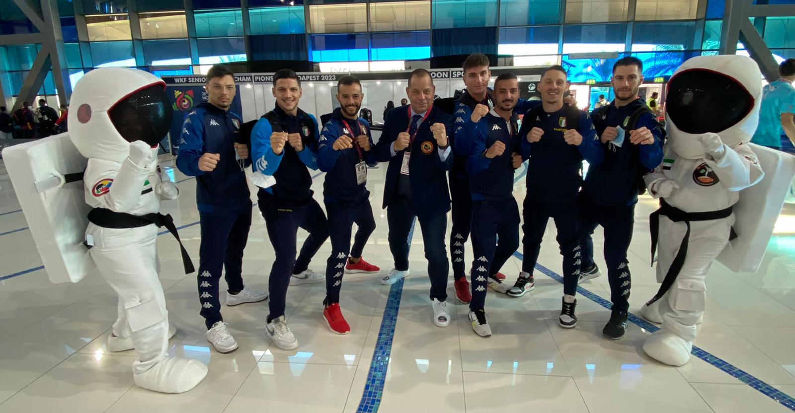 squadra kumite maschile Mondiali Dubai 2021