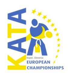 Europei di kata a Koper, 111 coppie da 18 nazioni in gara