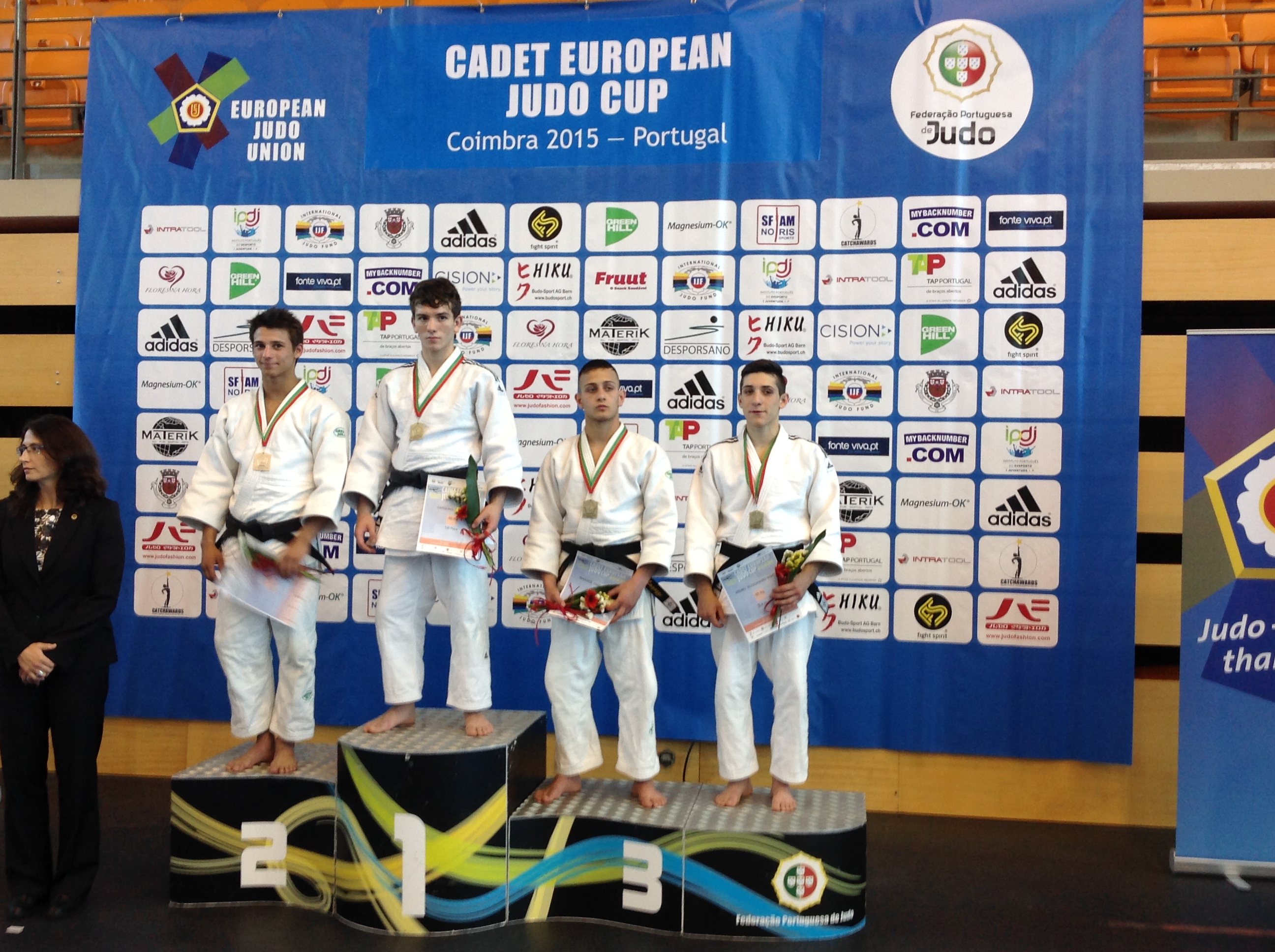 Otto cadetti sul podio di Coimbra, oro per D’Angelo, Carlino e Caggiano 