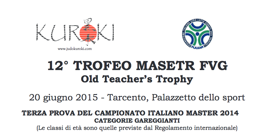 Trofeo Master sabato a Tarcento, Tricolori di kata domenica a Montecchio Maggiore
