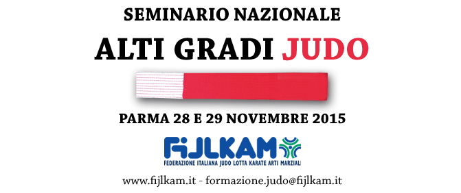 Seminario Nazionale Alti Gradi Judo