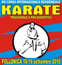 Domani a Follonica il via al XXI° Corso Internazionale Residenziale Karate Tradizionale
