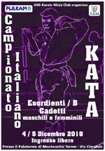 Fine settimana a Montecatini Terme il via  alle finali di kata Cadetti ed Esordienti “B” 