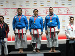 Agli Europei di Zurigo, l’Italia vola in alto con le medaglie d’oro di Giuliani e la squadra di kata maschile (Valdesi, Maurino,Figuccio) 