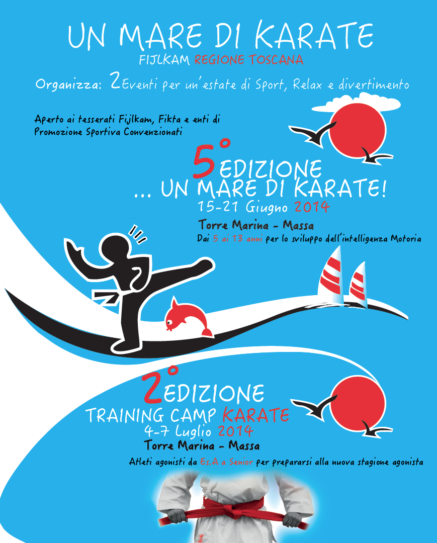 In Toscana con lo Stage “Un Mare di Karate” e la 2° edizione del Training Camp di Torre Marina