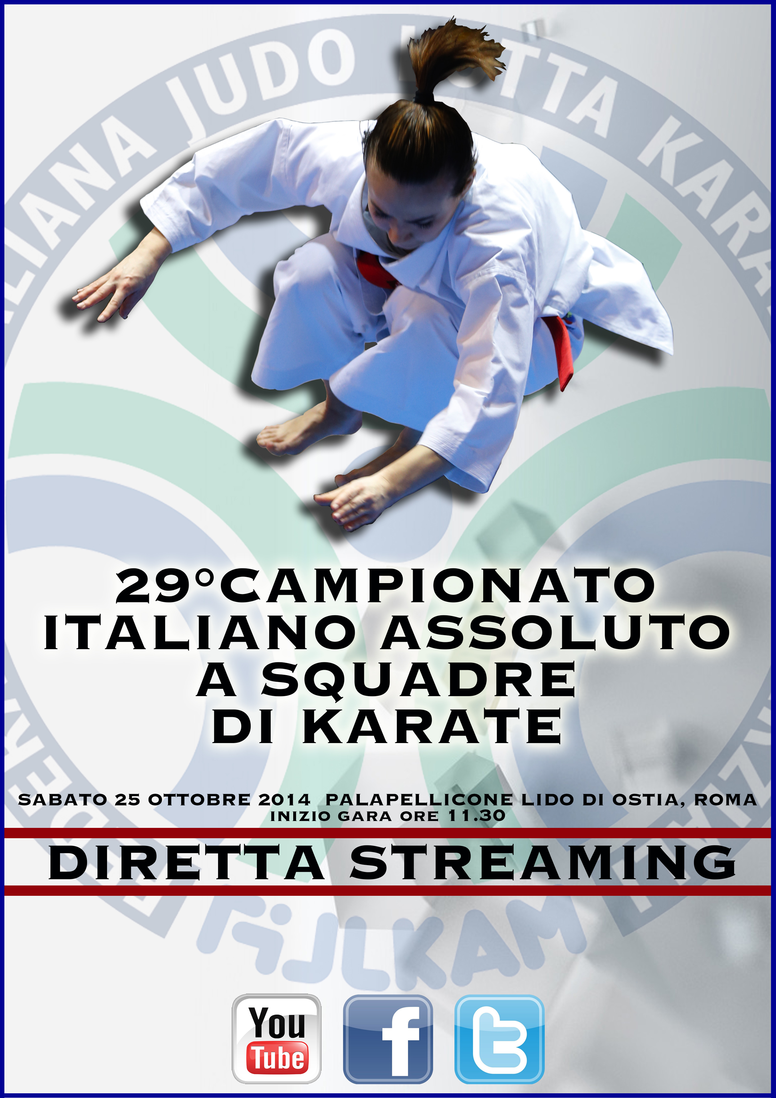 Tutto pronto per il 29° Campionato Italiano Assoluto a Squadre Sociali di Karate