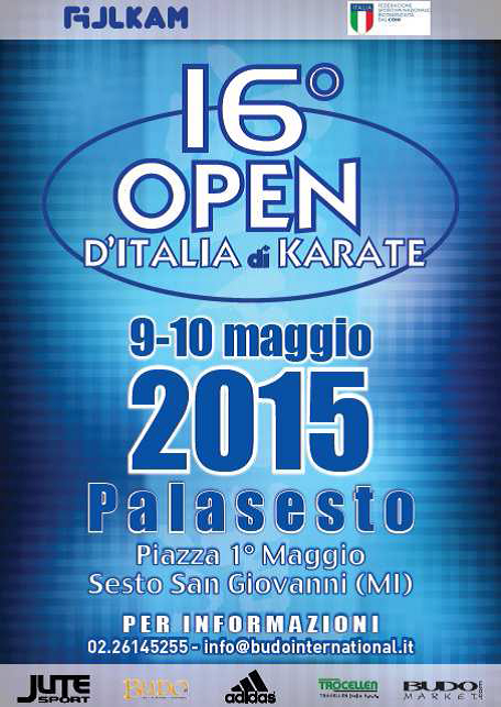 KARATE - 16° OPEN D’ITALIA – 9/10 MAGGIO 2015