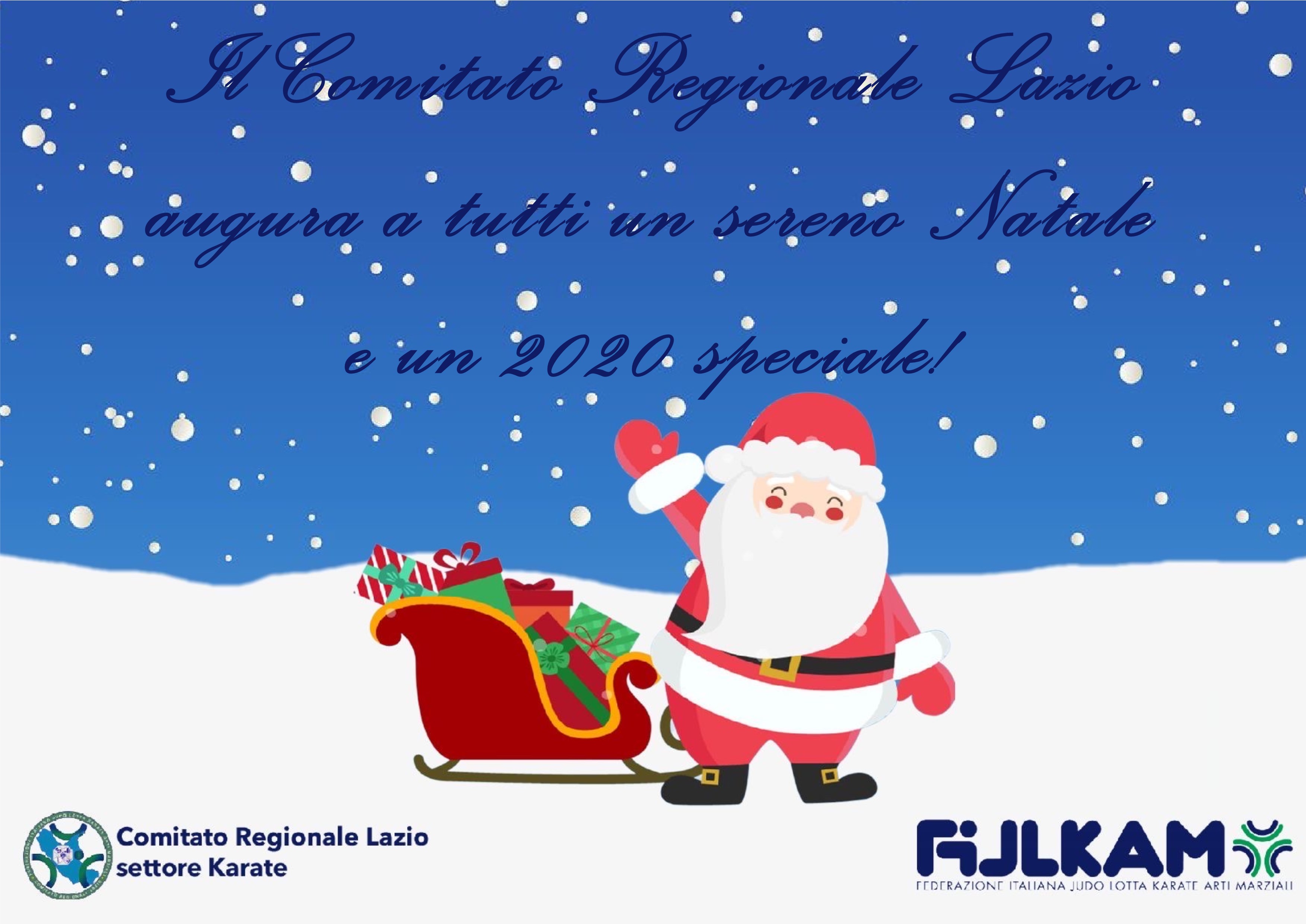 Babbo Natale Karate.Federazione Italiana Judo Lotta Karate E Arti Marziali Auguri Dal Comitato Lazio Karate